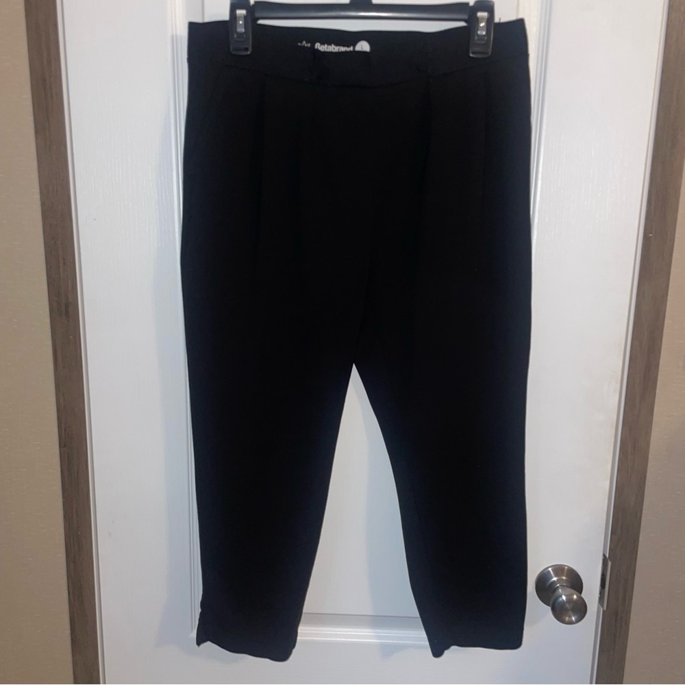 Betabrand Black‎ SoHo Ankle Pull on Joggers Pants Size Large Petite